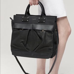 Rag and Bone Black/Black Pilot Leather Tote